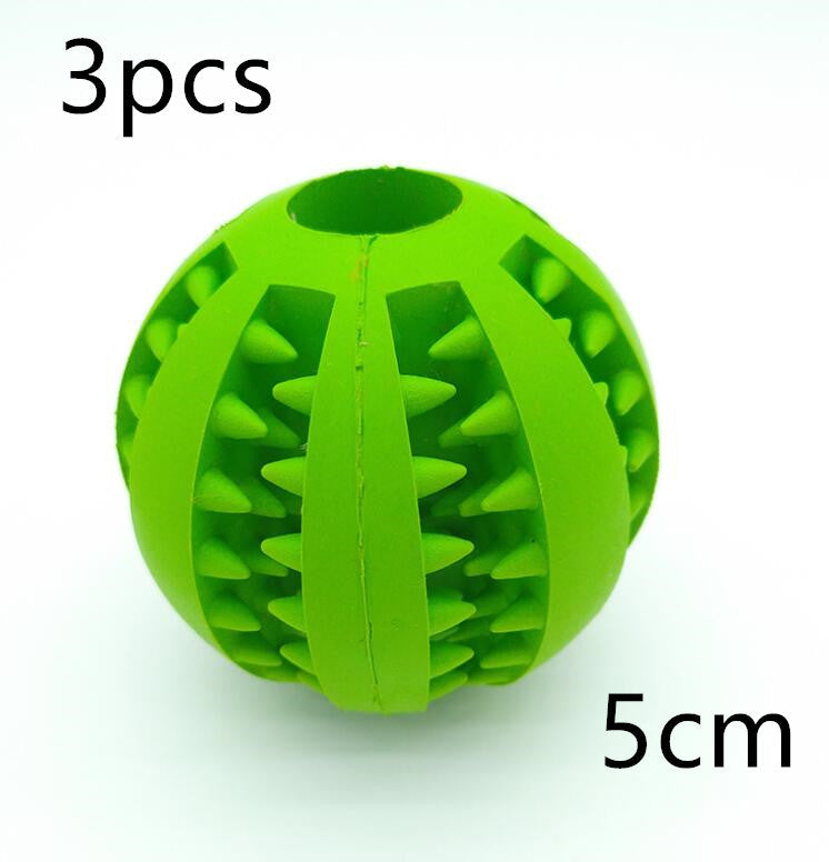 Pet Slow Feeder Dog Toy Cute Funny Rubber Dog Ball Toy - Pets Crazy Shops