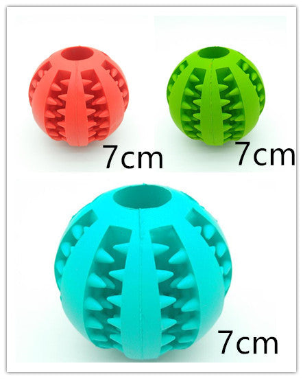 Pet Slow Feeder Dog Toy Cute Funny Rubber Dog Ball Toy - Pets Crazy Shops