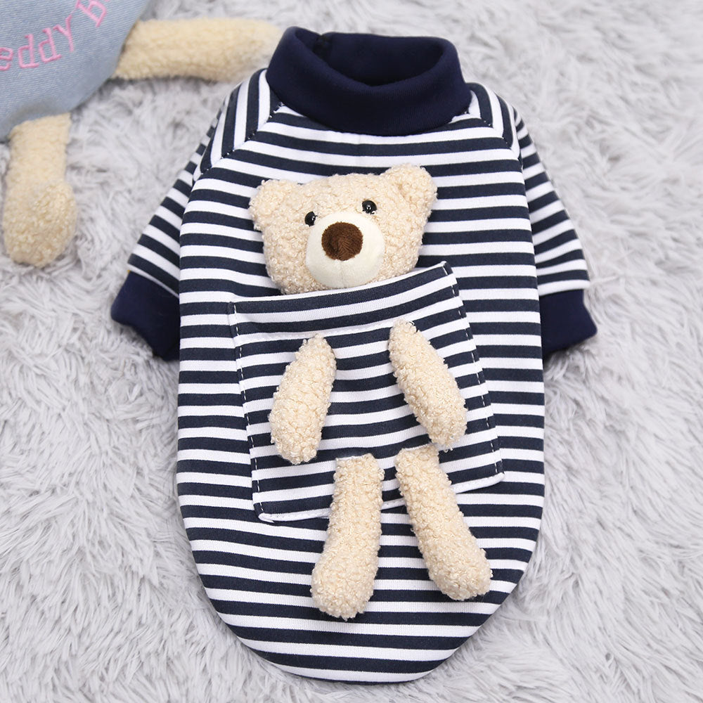 Cat Dog Pet Clothes for Small Dog Cute Sweater Spring Cat Cute Teddy Bear - Pets Crazy Shops