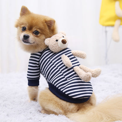 Cat Dog Pet Clothes for Small Dog Cute Sweater Spring Cat Cute Teddy Bear - Pets Crazy Shops