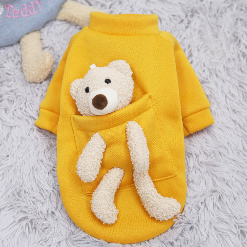 Cat Dog Pet Clothes for Small Dog Cute Sweater Spring Cat Cute Teddy Bear - Pets Crazy Shops
