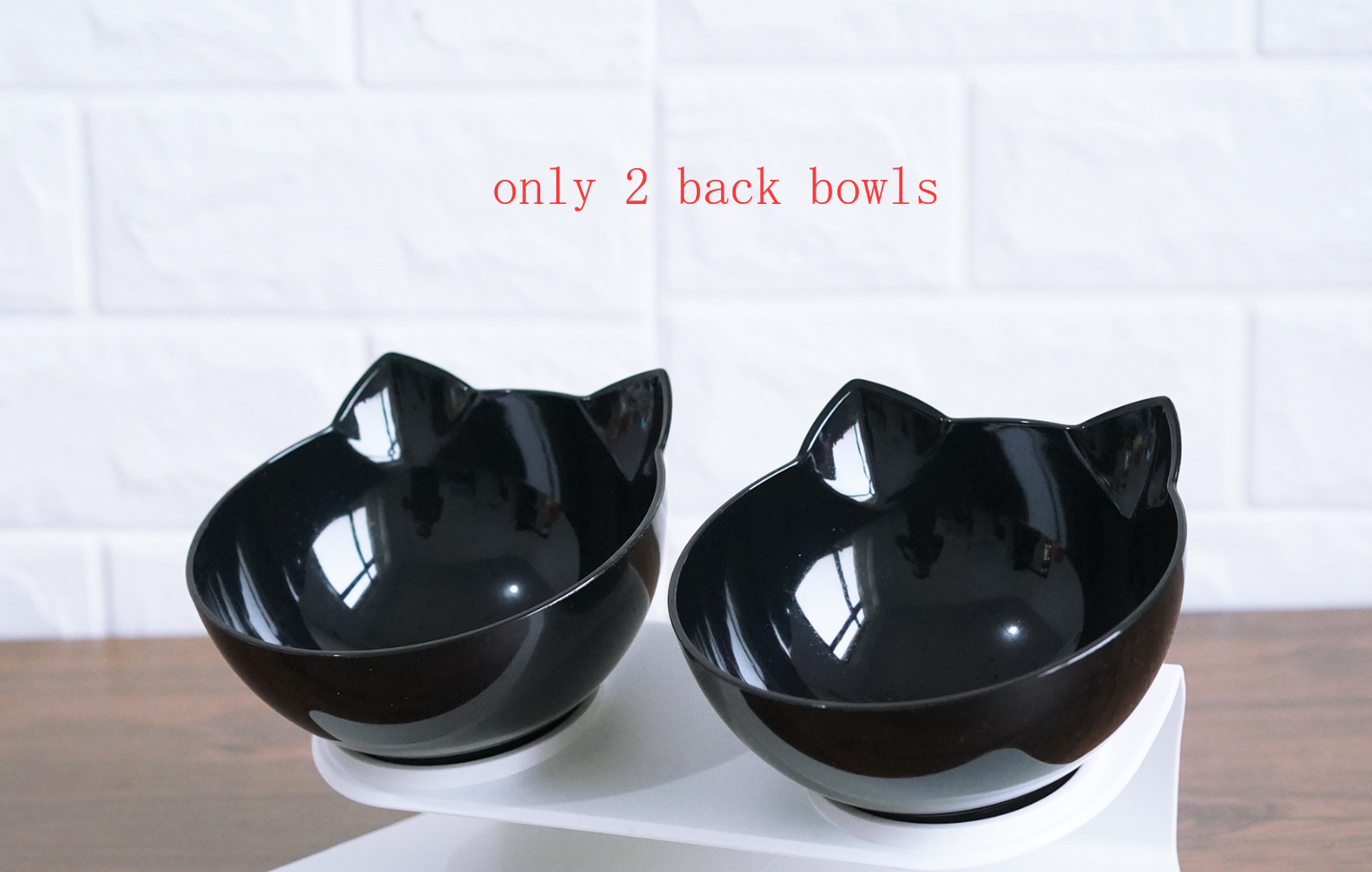 New Inclined Food Cat Ear Oblique Mouth Transparent Single Pet Bowl - Pets Crazy Shops