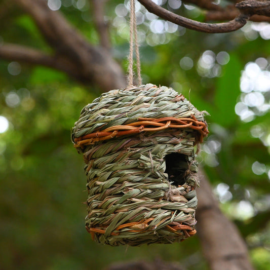 Creative Straw Birds Nest Handicraft Hand-Woven Straw Bird Cage - Pets Crazy Shops