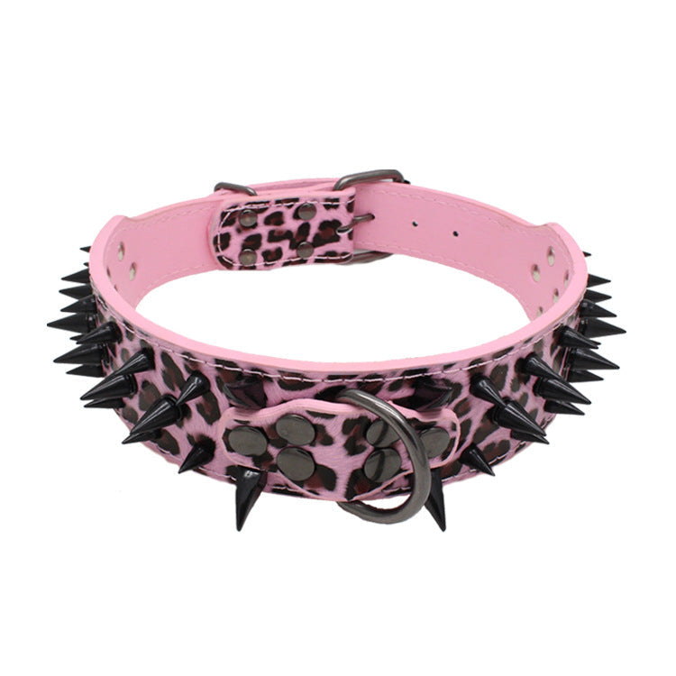 Large Explosion-Proof Rivet Bite-Proof Pet Collar - Pets Crazy Shops