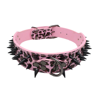 Large Explosion-Proof Rivet Bite-Proof Pet Collar - Pets Crazy Shops