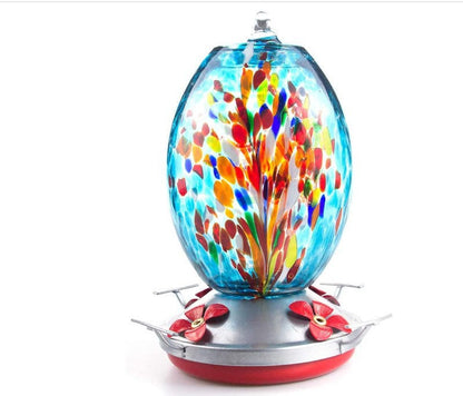 Factory Direct Hummingbird Water Feeder Bird Feeder Anti-Ant Hook Stained Glass Feeder - Pets Crazy Shops