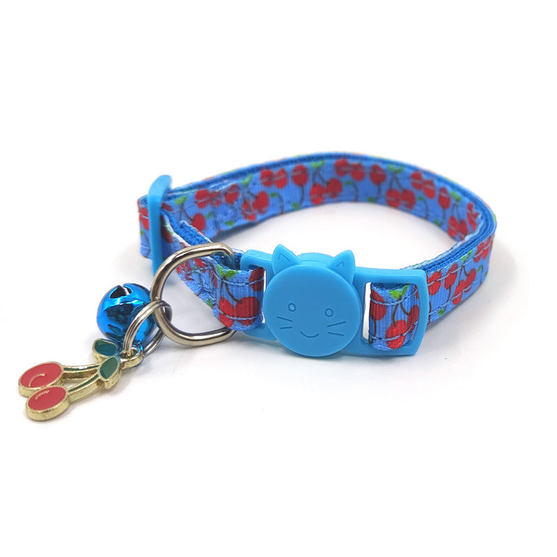 Pet Print Bell Cat Collar Cat Strap - Pets Crazy Shops