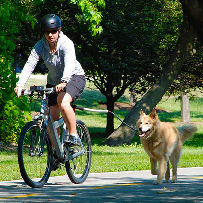 Stainless Steel Bike Leash for Pet Dogs - Pets Crazy Shops