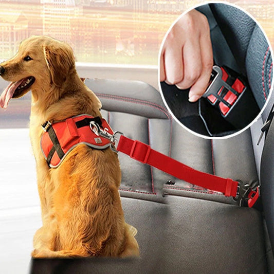 Adjustable Pet Car Seat | Belt & Safety Harness