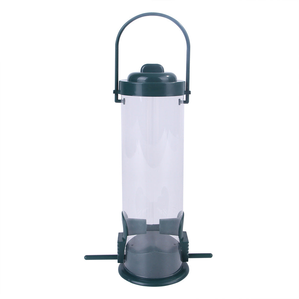 Pet Bird Feeder Feed Station Hanging Garden Plastic Birds Food Dispenser Feeders Outdoor Tree Garden Decoration - Pets Crazy Shops