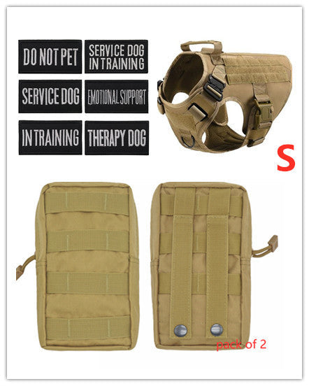 Military Tactical Dog Harness German Shepherd Adjustable Pet Dog Back - Pets Crazy Shops