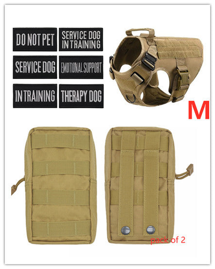 Military Tactical Dog Harness German Shepherd Adjustable Pet Dog Back - Pets Crazy Shops