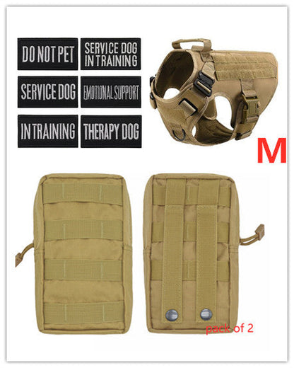 Military Tactical Dog Harness German Shepherd Adjustable Pet Dog Back - Pets Crazy Shops