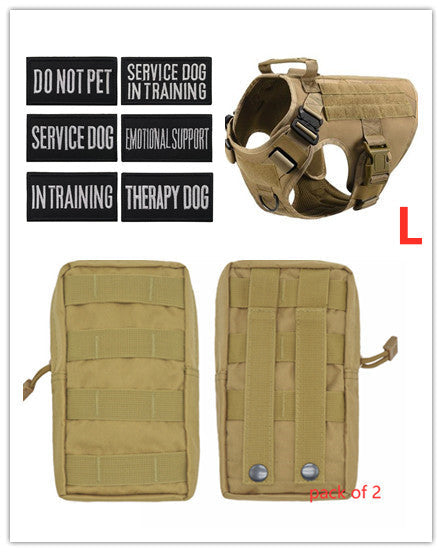 Military Tactical Dog Harness German Shepherd Adjustable Pet Dog Back - Pets Crazy Shops