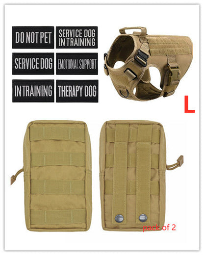 Military Tactical Dog Harness German Shepherd Adjustable Pet Dog Back - Pets Crazy Shops