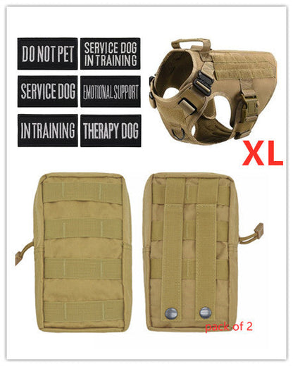 Military Tactical Dog Harness German Shepherd Adjustable Pet Dog Back - Pets Crazy Shops