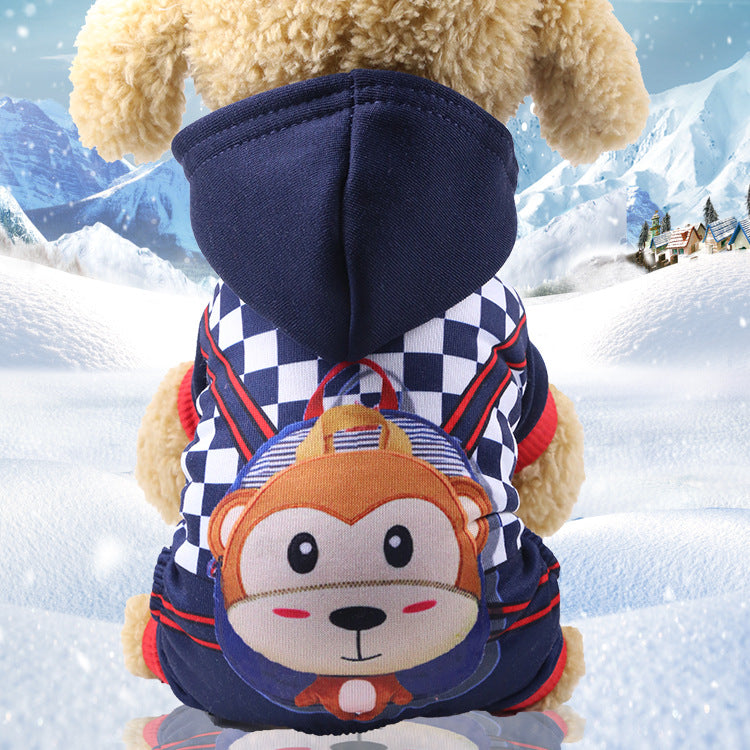 Pet Clothes Four-Legged Clothes Button Dog Clothes - Pets Crazy Shops