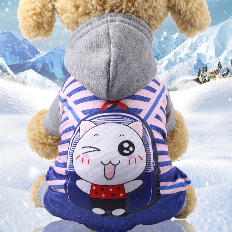 Pet Clothes Four-Legged Clothes Button Dog Clothes - Pets Crazy Shops