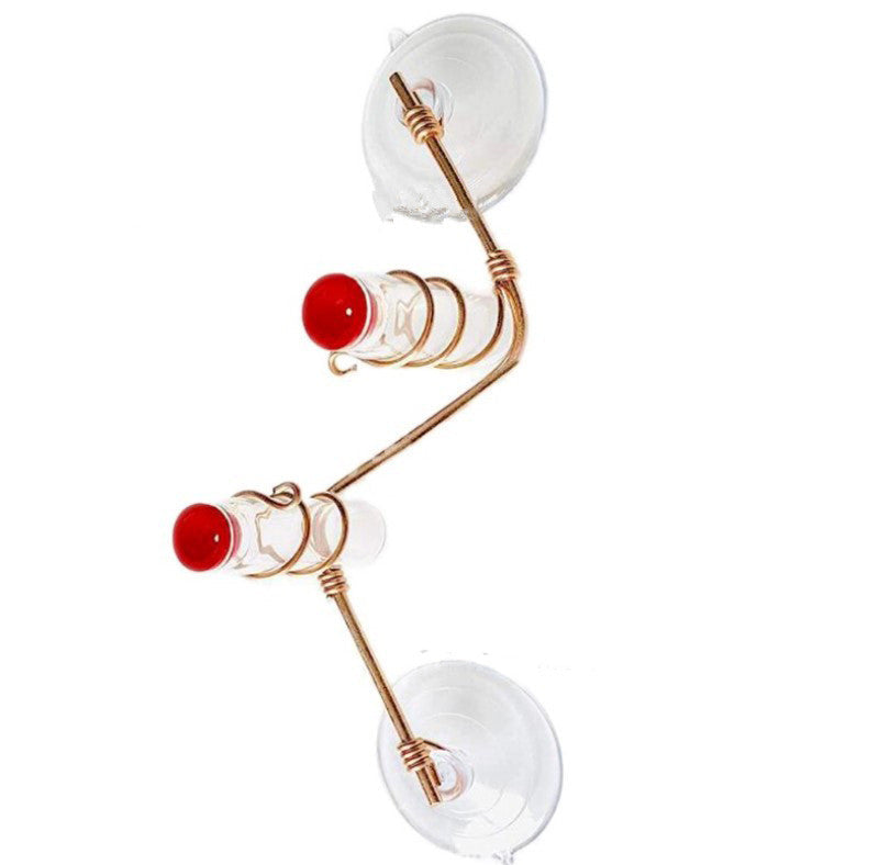 Garden Bird Feeder Supplies Hummingbird Feeder Drinker Suction Cup Easy To Clean Deck Garden Decor Bird Feeders for Wild Birds - Pets Crazy Shops