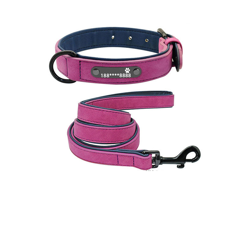 Dog Collar Lettering Anti-Lost Medium Dog Large Dog Small Dog Dog Collar Custom Pet - Pets Crazy Shops