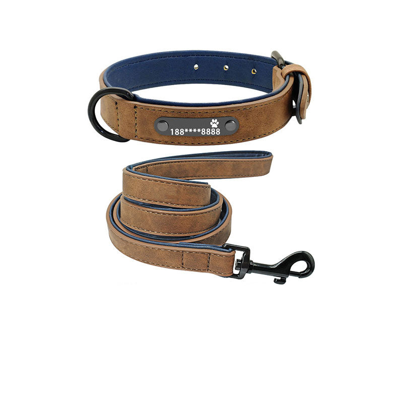 Dog Collar Lettering Anti-Lost Medium Dog Large Dog Small Dog Dog Collar Custom Pet - Pets Crazy Shops