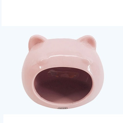 Sleeping SmallHouse Hamster House Sleeping Nest Ceramic Hest Squirrel House - Pets Crazy Shops
