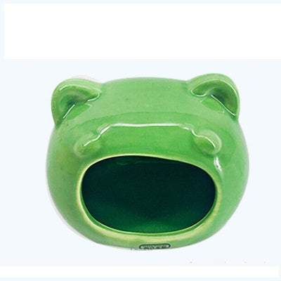 Sleeping SmallHouse Hamster House Sleeping Nest Ceramic Hest Squirrel House - Pets Crazy Shops