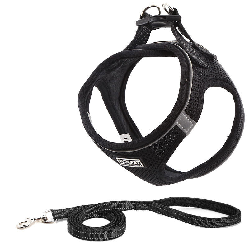 Dog Chest Harness Traction Suit Clothes Dog Chain Dog Leash - Pets Crazy Shops