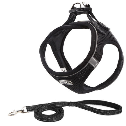 Dog Chest Harness Traction Suit Clothes Dog Chain Dog Leash - Pets Crazy Shops