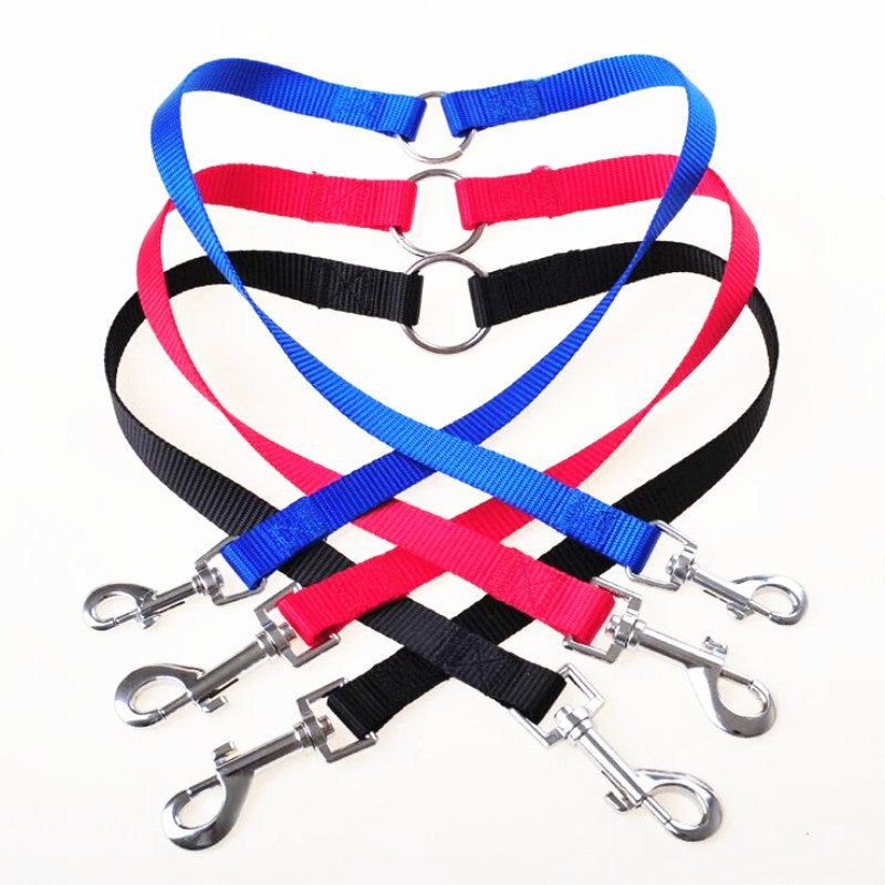 One For Two Dog Leashes, Small Dog Leashes, Two-Headed Pet Leashes, A Rope For Two Dogs, A Dog Leash - Pets Crazy Shops