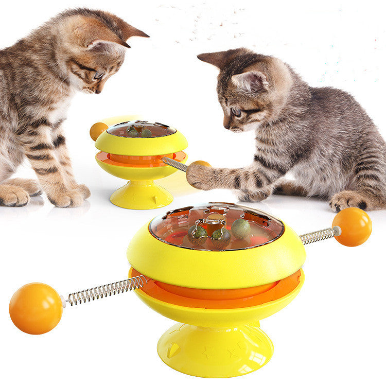 Rotatable Cat Toys Supplies With Catnip Interactive Training Toys For Cats Kitten Cat Accessories Pet Products - Pets Crazy Shops