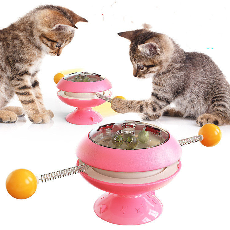 Rotatable Cat Toys Supplies With Catnip Interactive Training Toys For Cats Kitten Cat Accessories Pet Products - Pets Crazy Shops