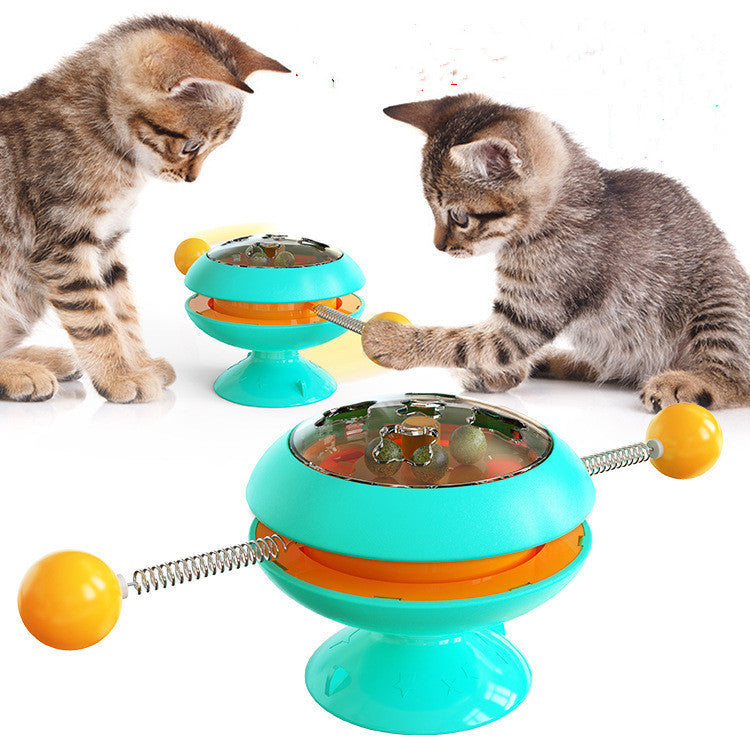 Rotatable Cat Toys Supplies With Catnip Interactive Training Toys For Cats Kitten Cat Accessories Pet Products - Pets Crazy Shops