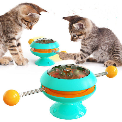 Rotatable Cat Toys Supplies With Catnip Interactive Training Toys For Cats Kitten Cat Accessories Pet Products - Pets Crazy Shops