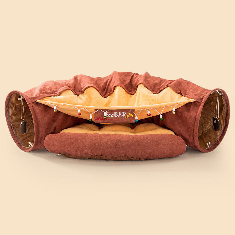 Collapsible Cat Tunnel Durable Washable Collapsible - Pets Crazy Shops