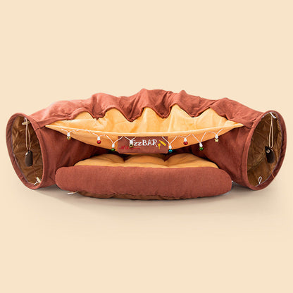 Collapsible Cat Tunnel Durable Washable Collapsible - Pets Crazy Shops