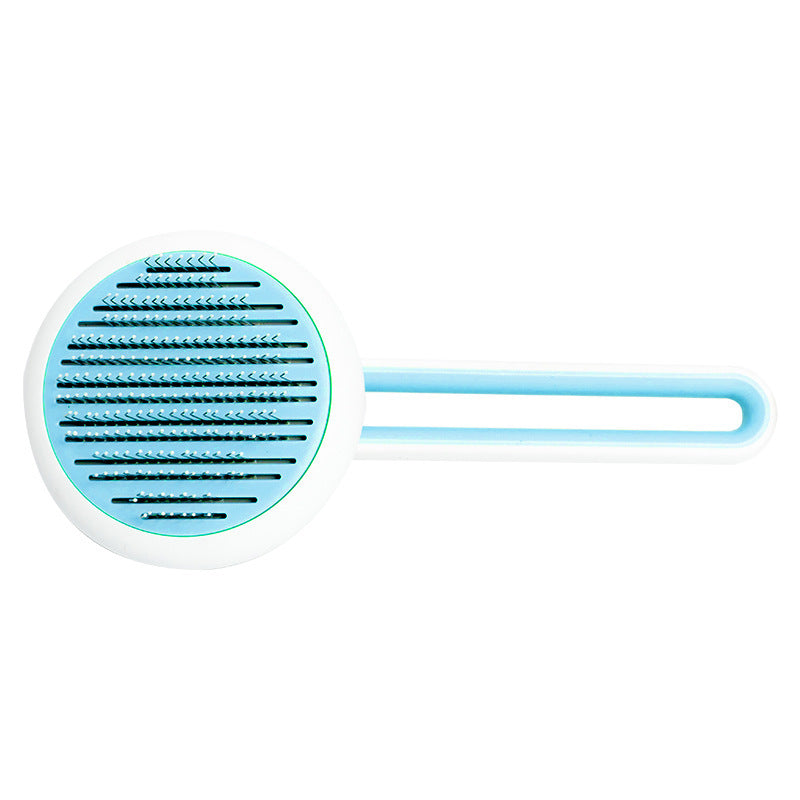 Pet Dog Hair Remover Cat Brush Grooming Tool Automatic Massage Comb Round Hair Brush For Cat Dog Pet Supplies - Pets Crazy Shops