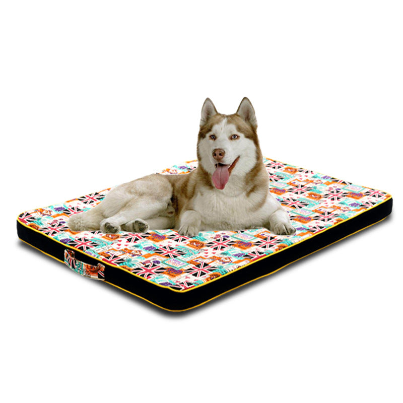 Thickened Pet Printing Canvas Dog Mats Dog Bed Mats Dog Bed Mattresses - Pets Crazy Shops