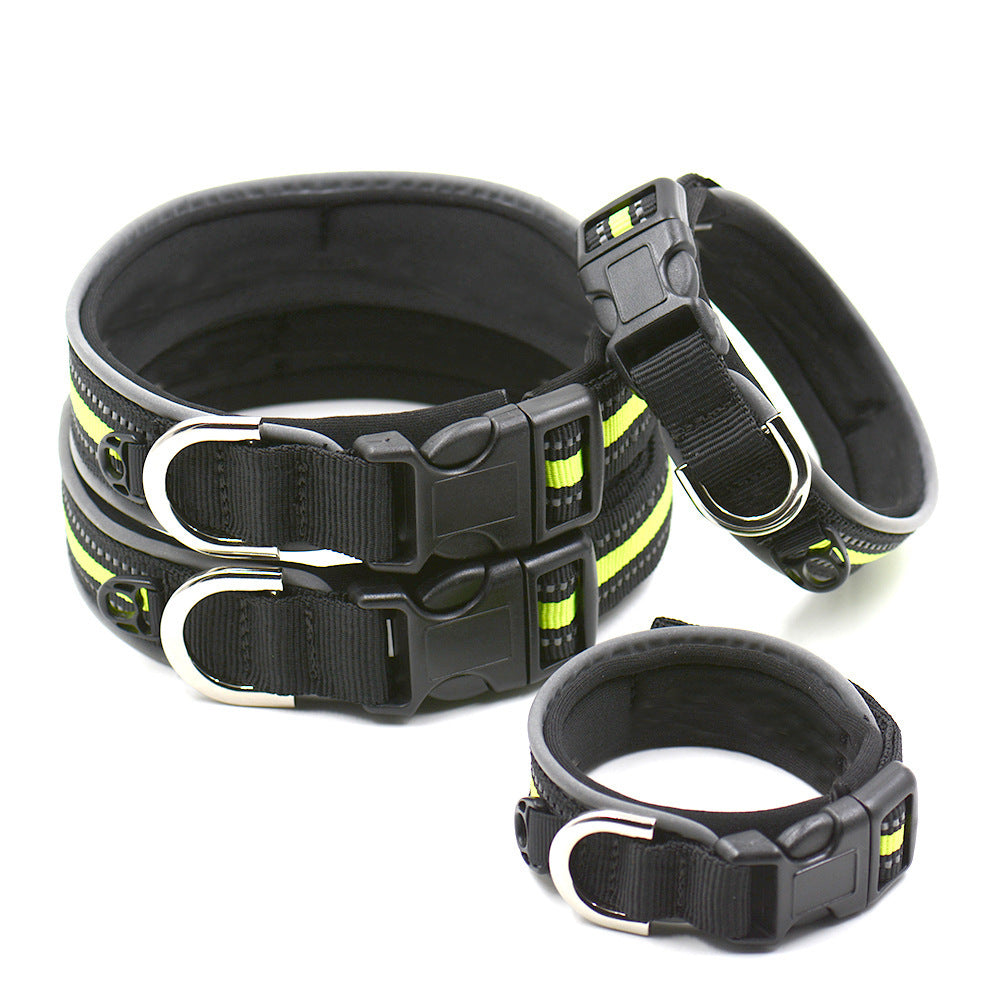 Pet Collars Thicken Comfortable Pets Plus Velcro Luminous Neoprene Dog Collars Cat Collars - Pets Crazy Shops