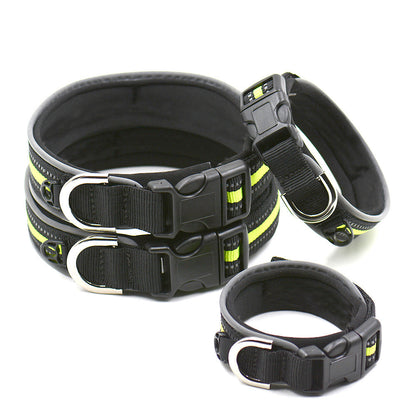 Pet Collars Thicken Comfortable Pets Plus Velcro Luminous Neoprene Dog Collars Cat Collars - Pets Crazy Shops
