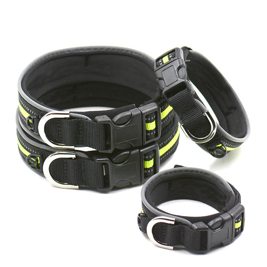 Pet Collars Thicken Comfortable Pets Plus Velcro Luminous Neoprene Dog Collars Cat Collars  -  - Pets Crazy Shops -