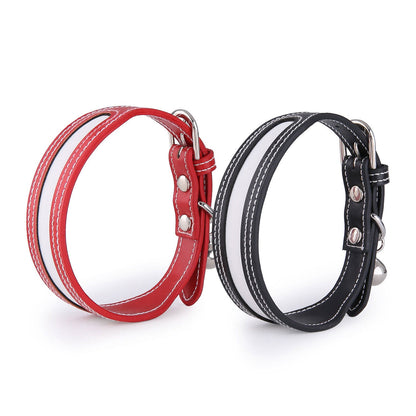 Pet Collar Outdoor Traction Reflective Cat and Dog Bell Collar Pet Products - Pets Crazy Shops