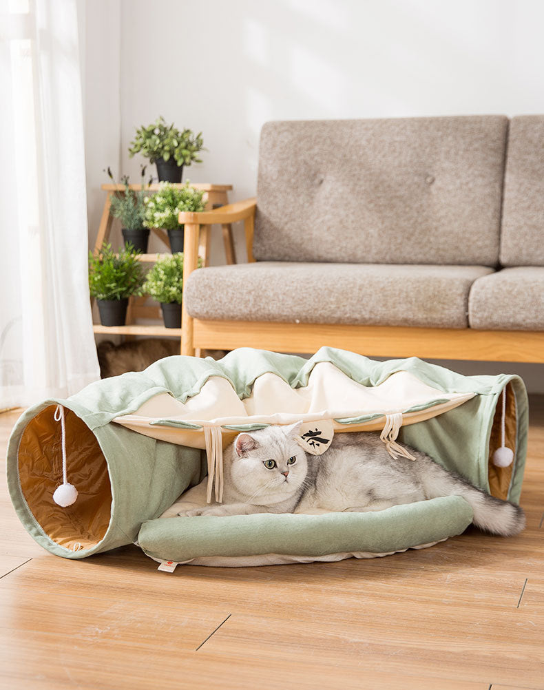 Collapsible Cat Tunnel Durable Washable Collapsible - Pets Crazy Shops