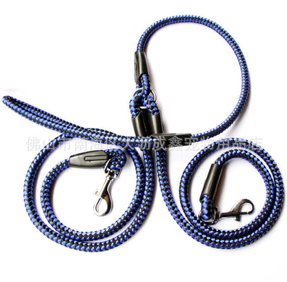 Double-Ended Traction Rope For Walking The Dog Hand-Double-Ended Traction Rope One Plus Two Leash Collar Pet Supplies Dog Collar - Pets Crazy Shops