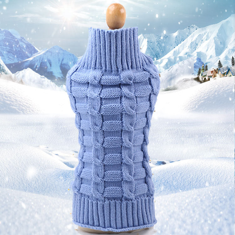 Cashmere Twisted Rope Pet Sweater, Dog Clothes, Pet Products - Pets Crazy Shops