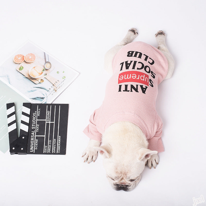 Dog Clothing Milk Dog Clothing Two-legged Clothing Casual Pet Clothing - Pets Crazy Shops