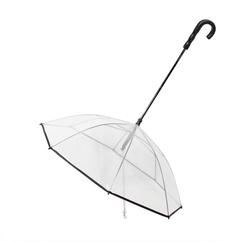 Transparent Pet Umbrella Dog Umbrella Pet Products - Pets Crazy Shops