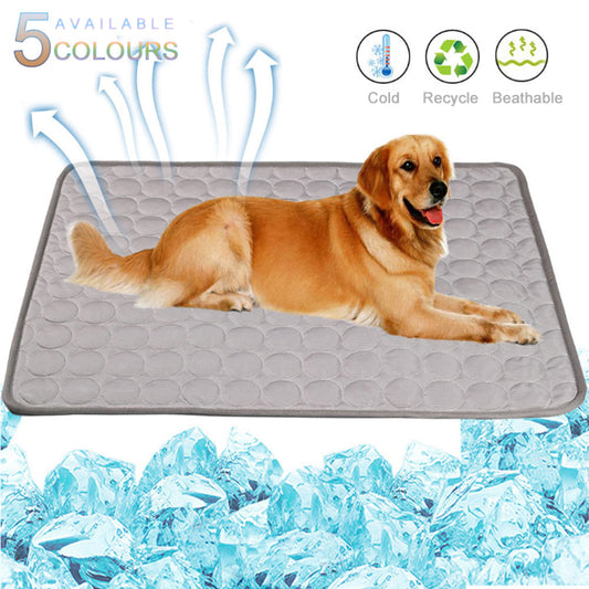 Pet Summer Portable Ice Silk Cooling Pad - Pets Crazy Shops