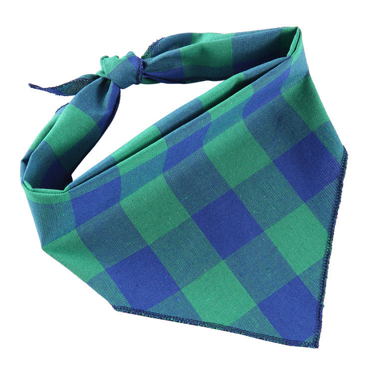Adjustable Dog Bandana Cotton Pet Neckerchief Cat Triangle Scarf Soft Saliva Towel Small Medium Large Dog Accessories - Pets Crazy Shops