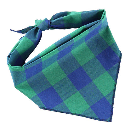 Adjustable Dog Bandana Cotton Pet Neckerchief Cat Triangle Scarf Soft Saliva Towel Small Medium Large Dog Accessories - Pets Crazy Shops